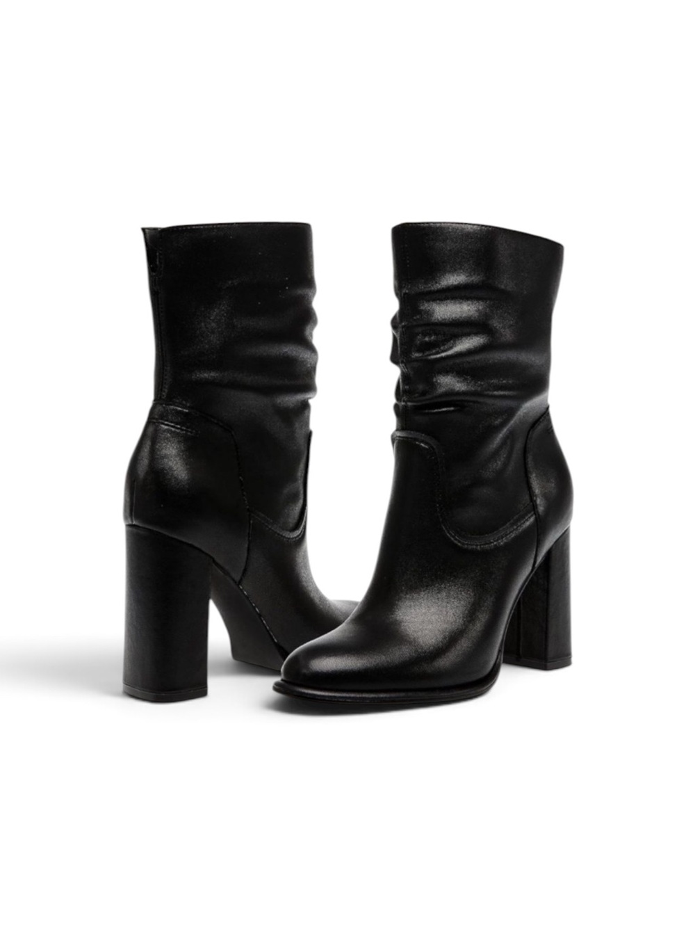NEW Steve Madden Vector Slouch Leather Heeled Boot Sz 9